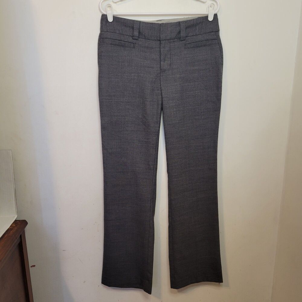 Gap Women’s Size 6 Curvy Long Gray Dress Pants‎ Wool Blend Pre-Owned